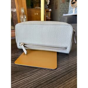 Alexander Wang Fumo Continental Leather Gray Wallet